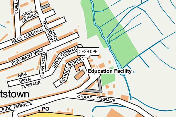 CF39 0PF map - OS OpenMap – Local (Ordnance Survey)