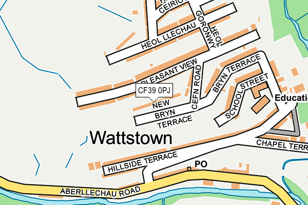 CF39 0PJ map - OS OpenMap – Local (Ordnance Survey)