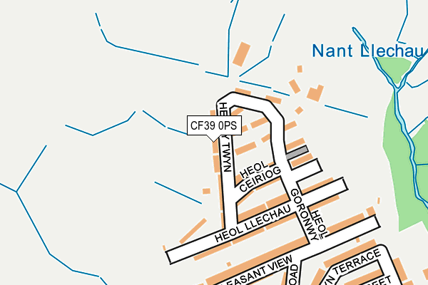 CF39 0PS map - OS OpenMap – Local (Ordnance Survey)