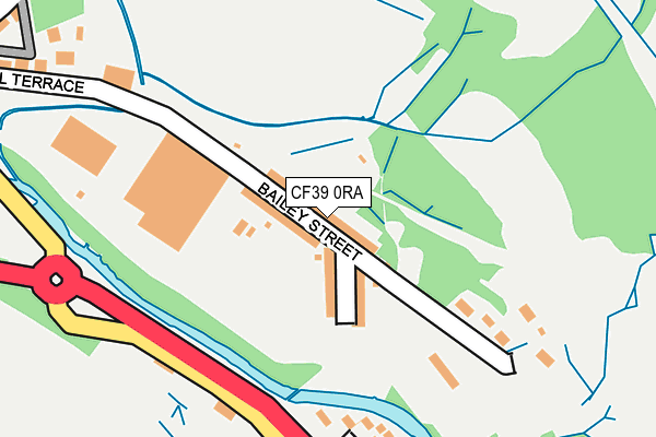 CF39 0RA map - OS OpenMap – Local (Ordnance Survey)