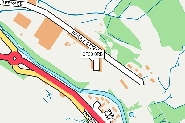 CF39 0RB map - OS OpenMap – Local (Ordnance Survey)