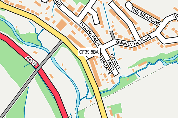 CF39 8BA map - OS OpenMap – Local (Ordnance Survey)