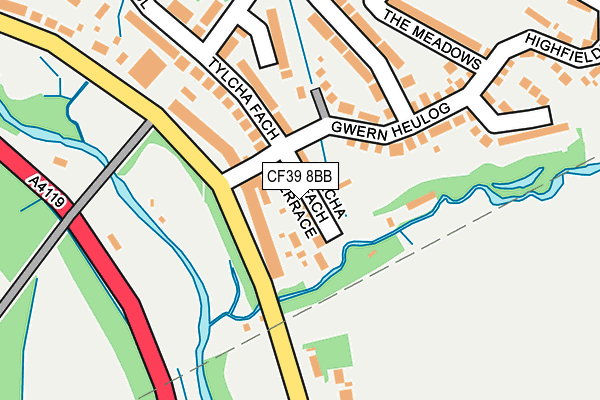 CF39 8BB map - OS OpenMap – Local (Ordnance Survey)