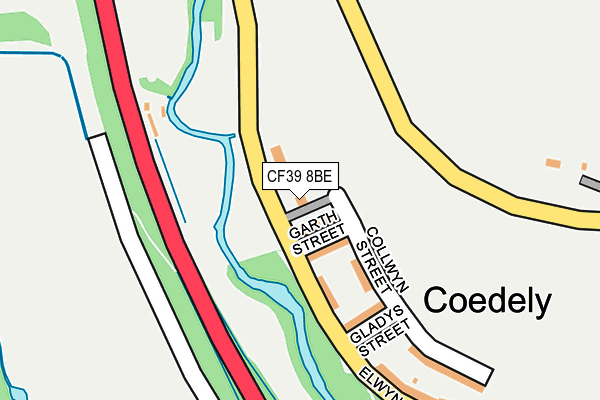 CF39 8BE map - OS OpenMap – Local (Ordnance Survey)