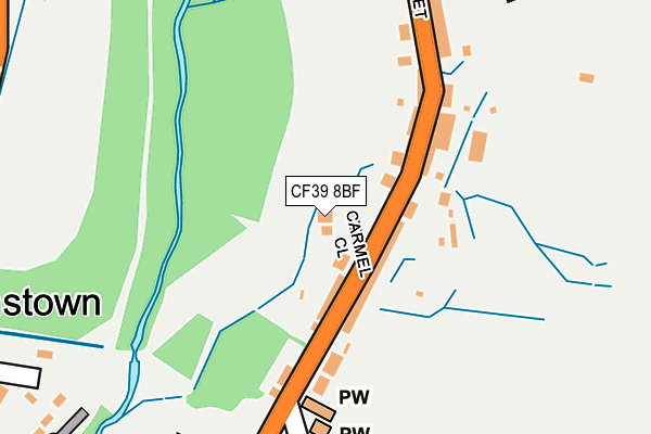 CF39 8BF map - OS OpenMap – Local (Ordnance Survey)