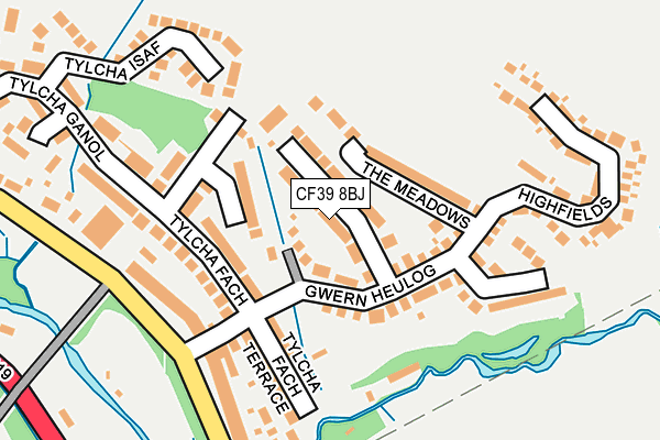 Map of RHYS EVANS CONSTRUCTION ENGINEERING LIMITED at local scale