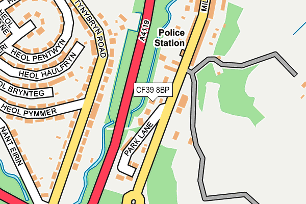 CF39 8BP map - OS OpenMap – Local (Ordnance Survey)