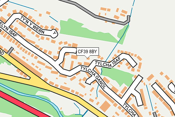 CF39 8BY map - OS OpenMap – Local (Ordnance Survey)