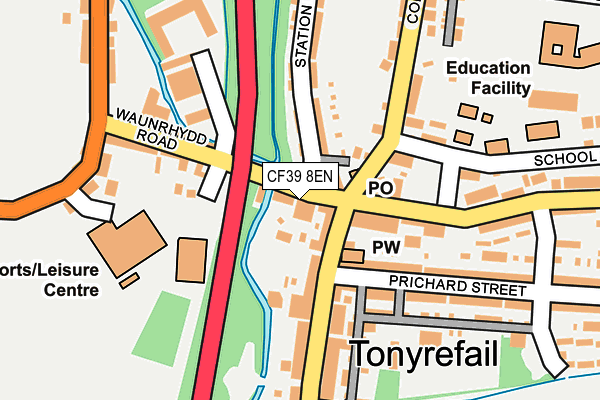 CF39 8EN map - OS OpenMap – Local (Ordnance Survey)