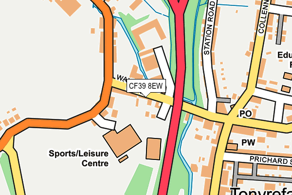 CF39 8EW map - OS OpenMap – Local (Ordnance Survey)