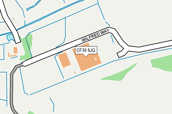 CF39 8JQ map - OS OpenMap – Local (Ordnance Survey)
