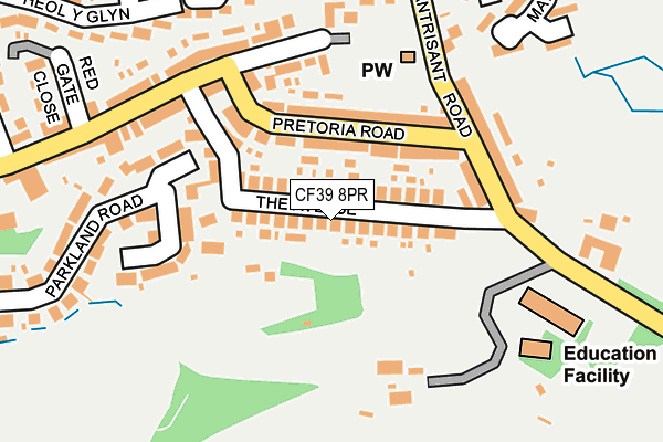 CF39 8PR map - OS OpenMap – Local (Ordnance Survey)