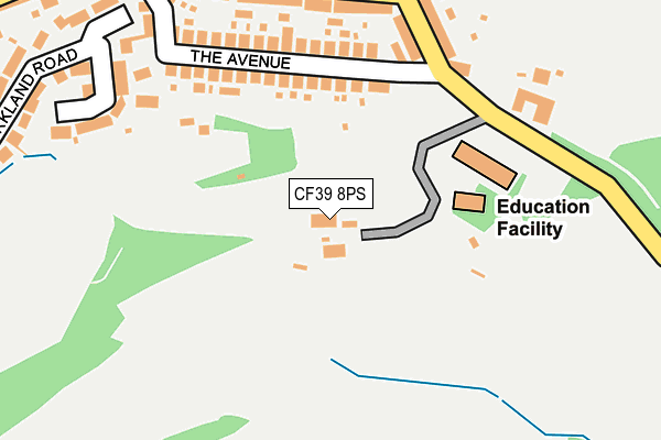 CF39 8PS map - OS OpenMap – Local (Ordnance Survey)