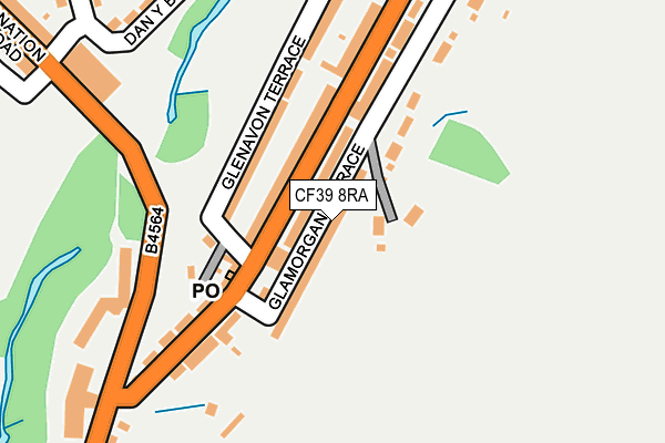 CF39 8RA map - OS OpenMap – Local (Ordnance Survey)