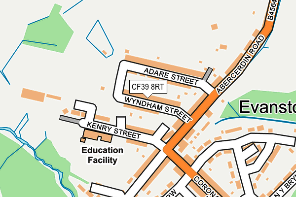 CF39 8RT map - OS OpenMap – Local (Ordnance Survey)