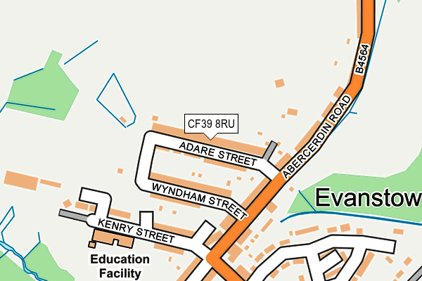 CF39 8RU map - OS OpenMap – Local (Ordnance Survey)