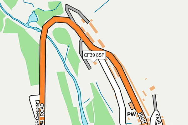 CF39 8SF map - OS OpenMap – Local (Ordnance Survey)