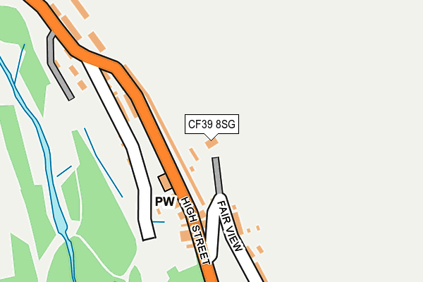 CF39 8SG map - OS OpenMap – Local (Ordnance Survey)
