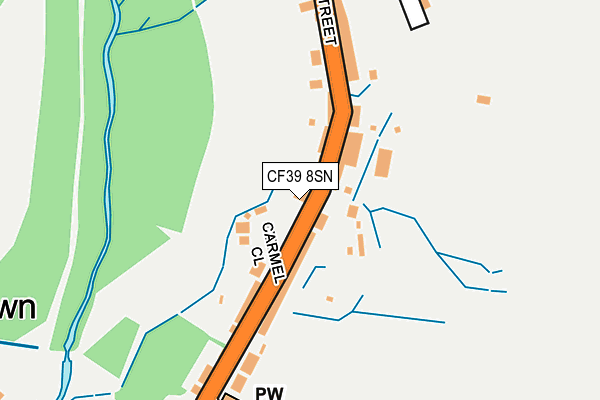 CF39 8SN map - OS OpenMap – Local (Ordnance Survey)