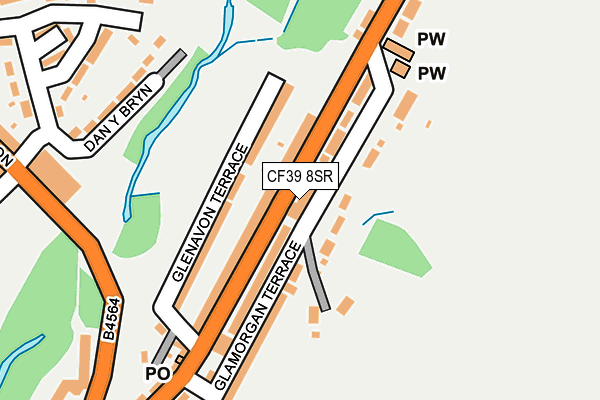 CF39 8SR map - OS OpenMap – Local (Ordnance Survey)