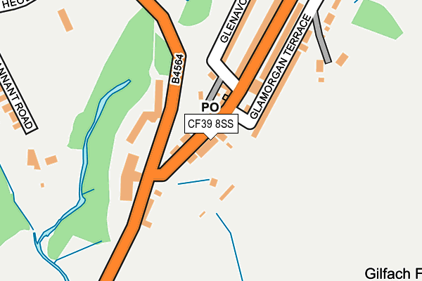CF39 8SS map - OS OpenMap – Local (Ordnance Survey)