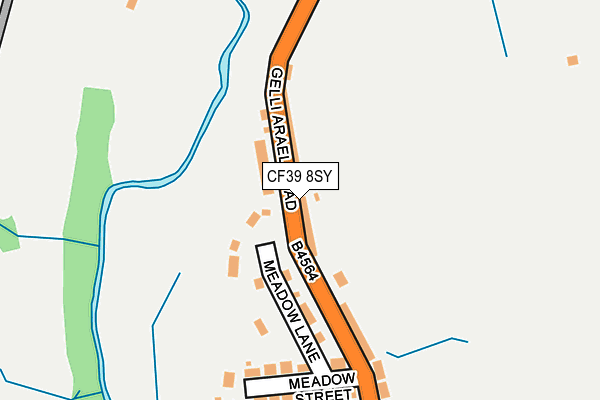 CF39 8SY map - OS OpenMap – Local (Ordnance Survey)