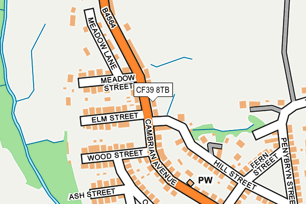 CF39 8TB map - OS OpenMap – Local (Ordnance Survey)