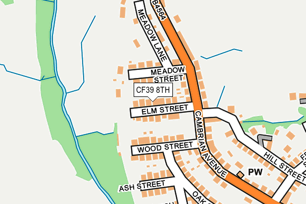 CF39 8TH map - OS OpenMap – Local (Ordnance Survey)