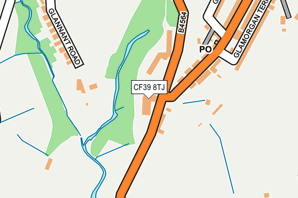CF39 8TJ map - OS OpenMap – Local (Ordnance Survey)