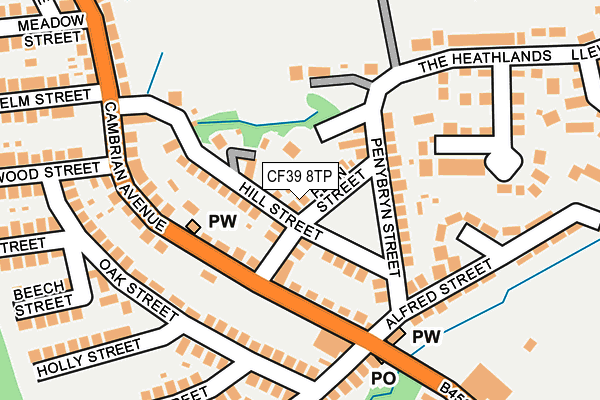 CF39 8TP map - OS OpenMap – Local (Ordnance Survey)