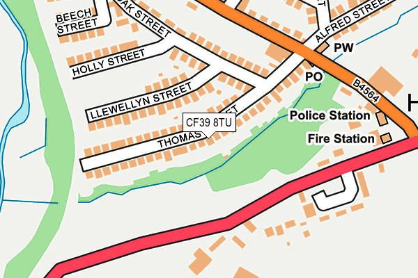 CF39 8TU map - OS OpenMap – Local (Ordnance Survey)