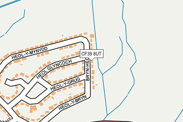 CF39 8UT map - OS OpenMap – Local (Ordnance Survey)