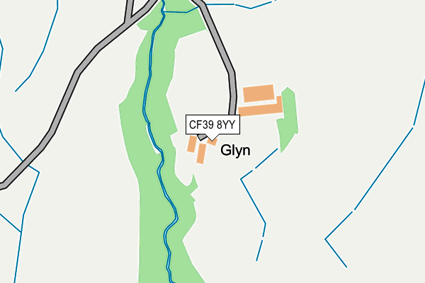 CF39 8YY map - OS OpenMap – Local (Ordnance Survey)