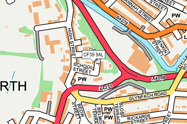 CF39 9AL map - OS OpenMap – Local (Ordnance Survey)