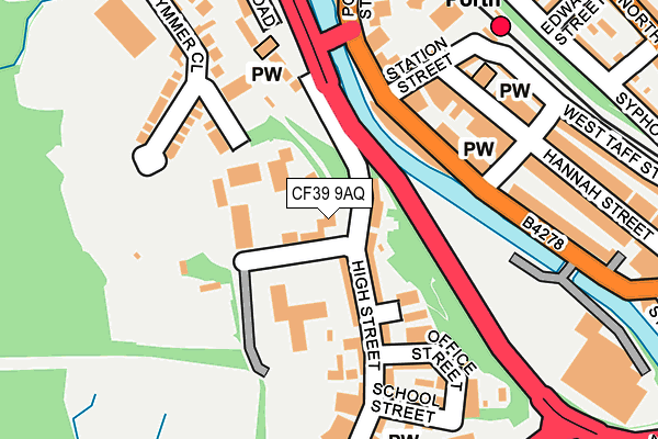 CF39 9AQ map - OS OpenMap – Local (Ordnance Survey)