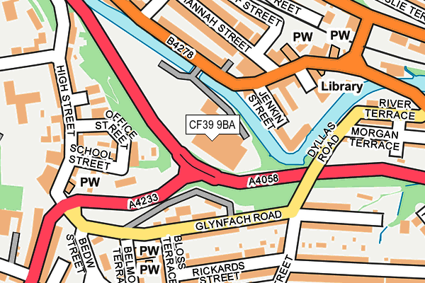 CF39 9BA map - OS OpenMap – Local (Ordnance Survey)