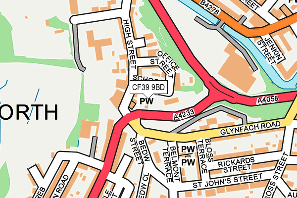 CF39 9BD map - OS OpenMap – Local (Ordnance Survey)