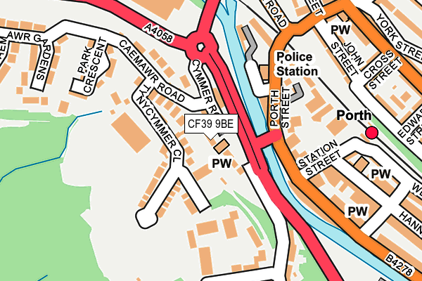 CF39 9BE map - OS OpenMap – Local (Ordnance Survey)