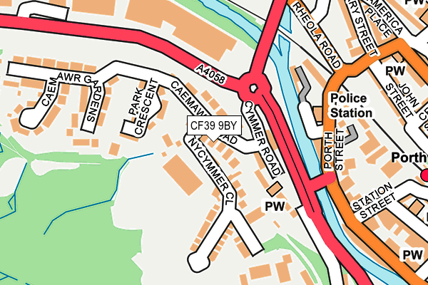 CF39 9BY map - OS OpenMap – Local (Ordnance Survey)