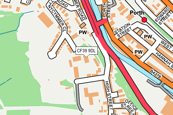 CF39 9DL map - OS OpenMap – Local (Ordnance Survey)