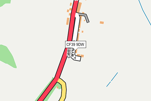 CF39 9DW map - OS OpenMap – Local (Ordnance Survey)