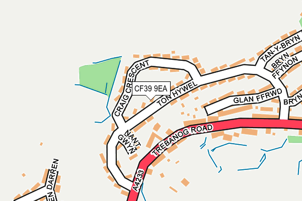 CF39 9EA map - OS OpenMap – Local (Ordnance Survey)