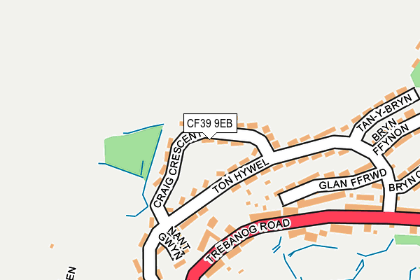 CF39 9EB map - OS OpenMap – Local (Ordnance Survey)