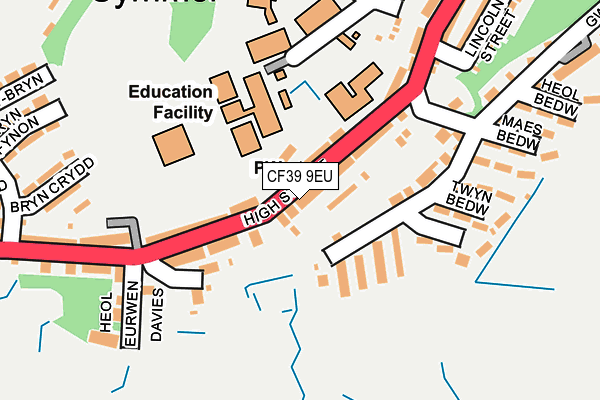 CF39 9EU map - OS OpenMap – Local (Ordnance Survey)