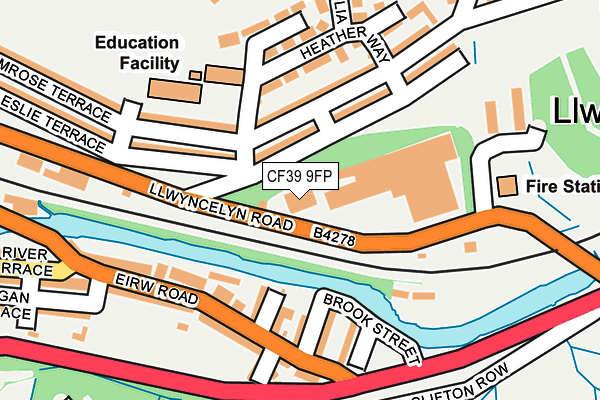 CF39 9FP map - OS OpenMap – Local (Ordnance Survey)