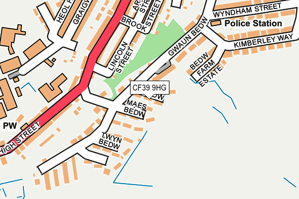 CF39 9HG map - OS OpenMap – Local (Ordnance Survey)