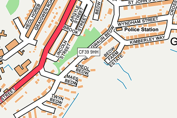 CF39 9HH map - OS OpenMap – Local (Ordnance Survey)