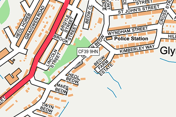 CF39 9HN map - OS OpenMap – Local (Ordnance Survey)