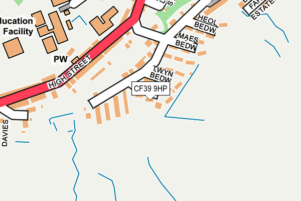 CF39 9HP map - OS OpenMap – Local (Ordnance Survey)