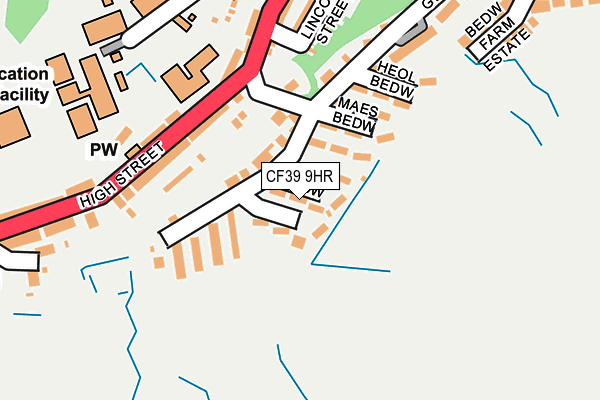 CF39 9HR map - OS OpenMap – Local (Ordnance Survey)